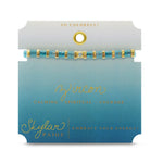 Skylar Paige So Colorful! Blue Zircon Birthstone Bracelet - Juli's Wearable Art