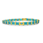 Skylar Paige So Colorful! Blue Zircon Birthstone Bracelet - Juli's Wearable Art