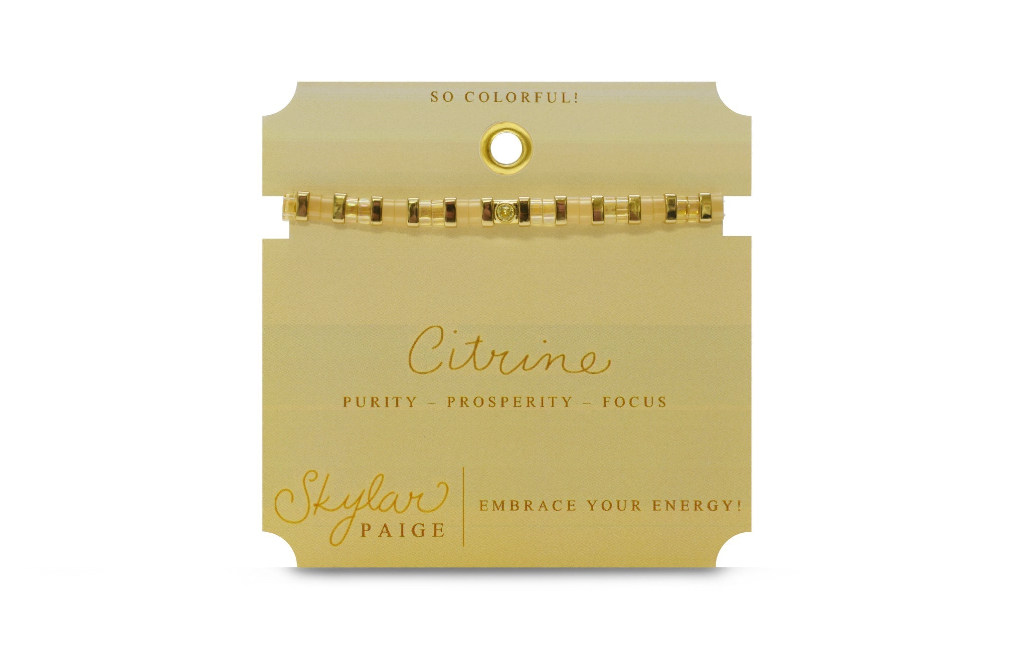 Skylar Paige So Colorful! Citrine Birthstone Bracelet