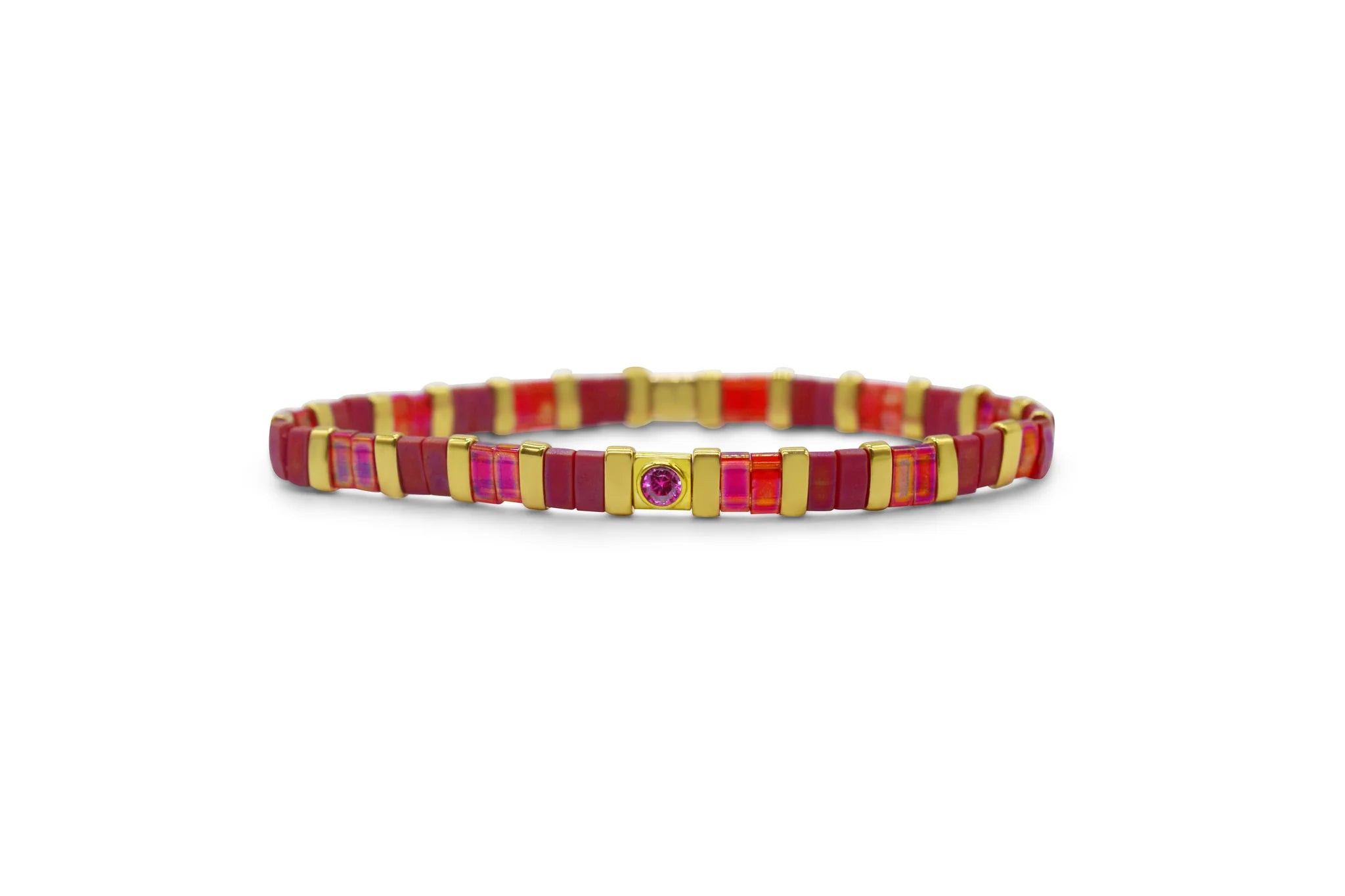 Skylar Paige So Colorful! Ruby Birthstone Bracelet - Juli's Wearable Art