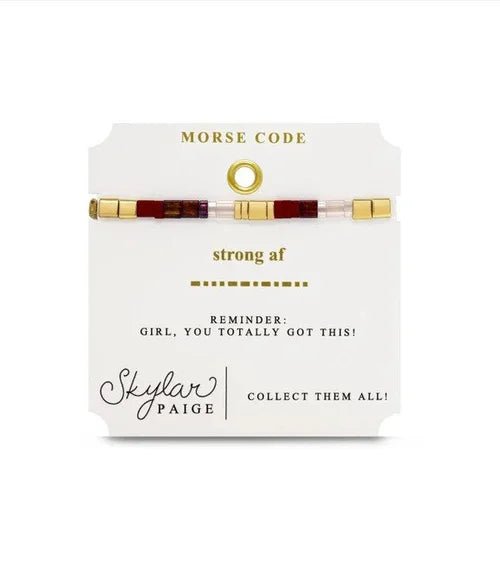 Skylar Paige "Strong AF" Tila Bracelet - Juli's Wearable Art