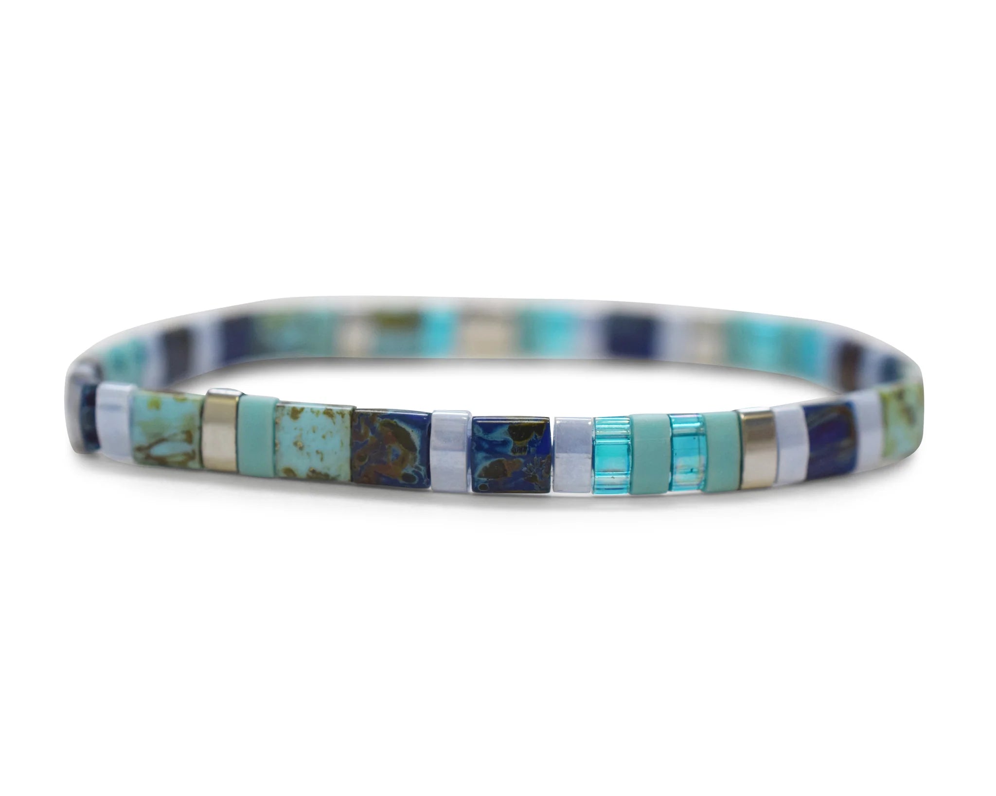 Skylar Paige TEACHER Morse Code Tila Beaded Bracelet - Juli's Wearable Art