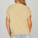 Sleeveless Sweater Top with Dog Embroidery | Taupe - Juli's Wearable Art