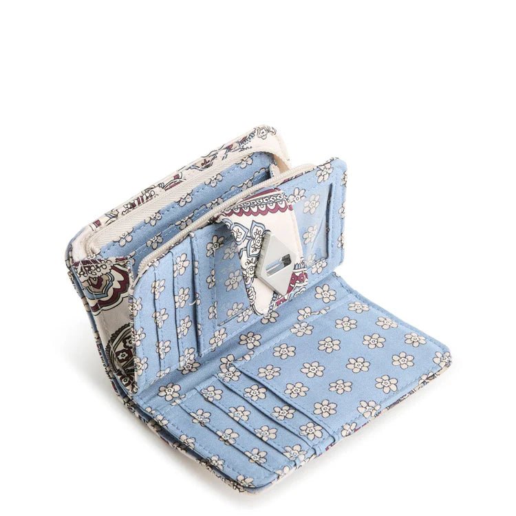 Small Turnlock Wallet in Premium Cotton | Neutral Rhapsody - Juli's Wearable Art