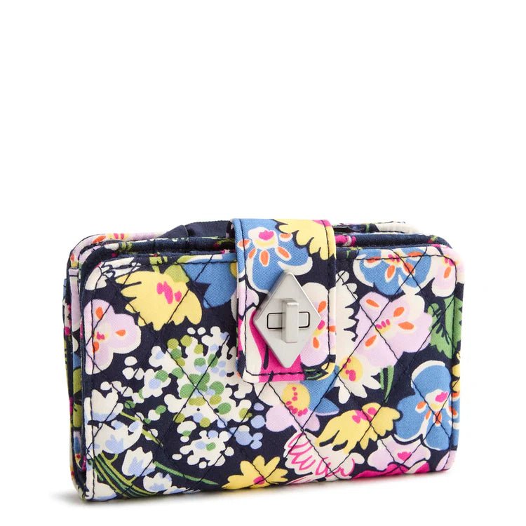 Small Turnlock Wallet | Premium Cotton | Poppy Fields