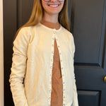 Snap Button Cardigan | Oat - Juli's Wearable Art