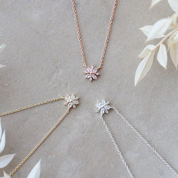 Snow Crystal Necklace - Juli's Wearable Art