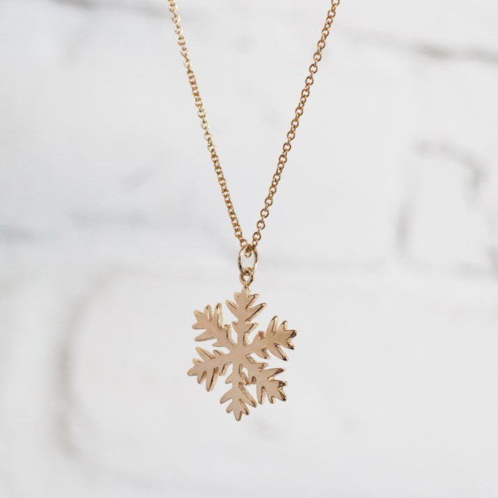 Snowflake Pendant Necklace - Juli's Wearable Art