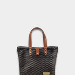 Sofia Chocolate Brown Crossbody Bag – Handcrafted Upcycled Plastic & Leather - Juli's Wearable Art