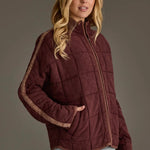 Soft Quilted Jacket | Dark Brown - Juli's Wearable Art