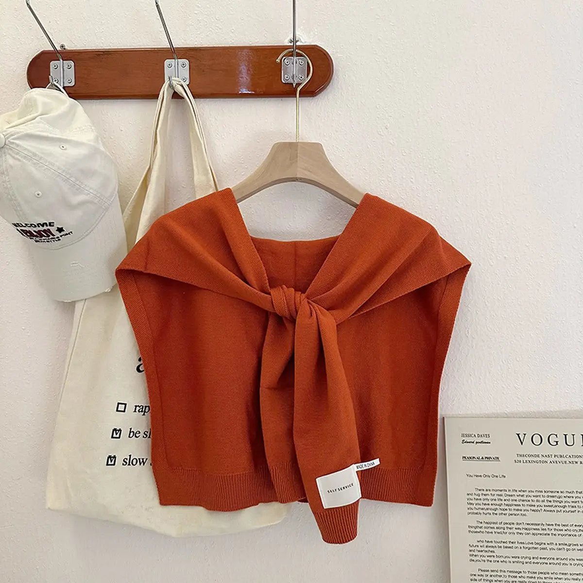 Solid Color Knitted Knotted Shawls – Casual & Cozy - Juli's Wearable Art