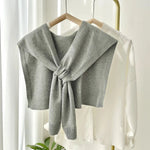 Solid Color Knitted Knotted Shawls – Casual & Cozy - Juli's Wearable Art