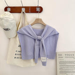 Solid Color Knitted Knotted Shawls–Casual & Cozy - Juli's Wearable Art
