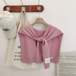 Solid Color Knitted Knotted Shawls–Casual & Cozy - Juli's Wearable Art