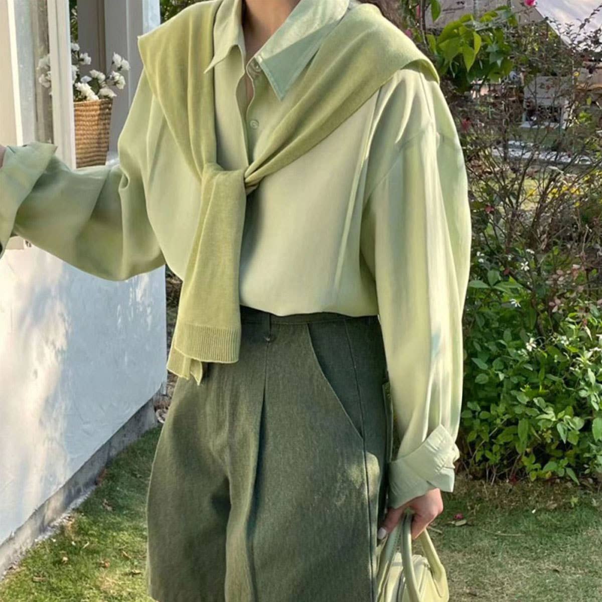 Solid Color Knitted Knotted Shawls–Casual & Cozy - Juli's Wearable Art