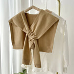 Solid Color Knitted Knotted Shawls–Casual & Cozy - Juli's Wearable Art