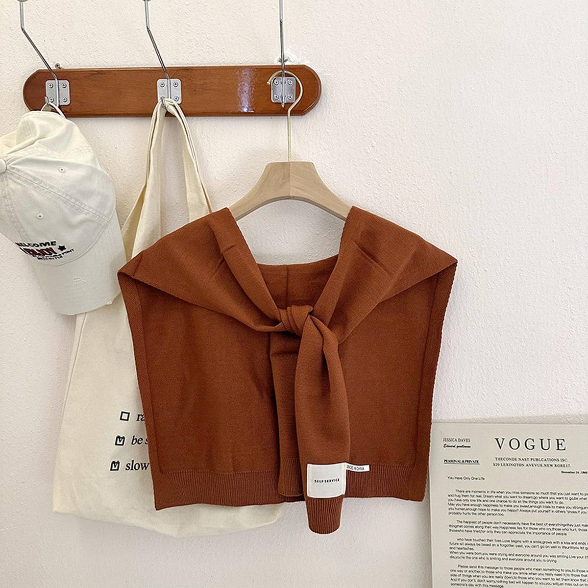 Solid Color Knitted Knotted Shawls–Casual & Cozy - Juli's Wearable Art