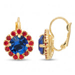 Sorrelli Haute Halo Dangle Earrings | Stars & Stripes | Gold - Juli's Wearable Art