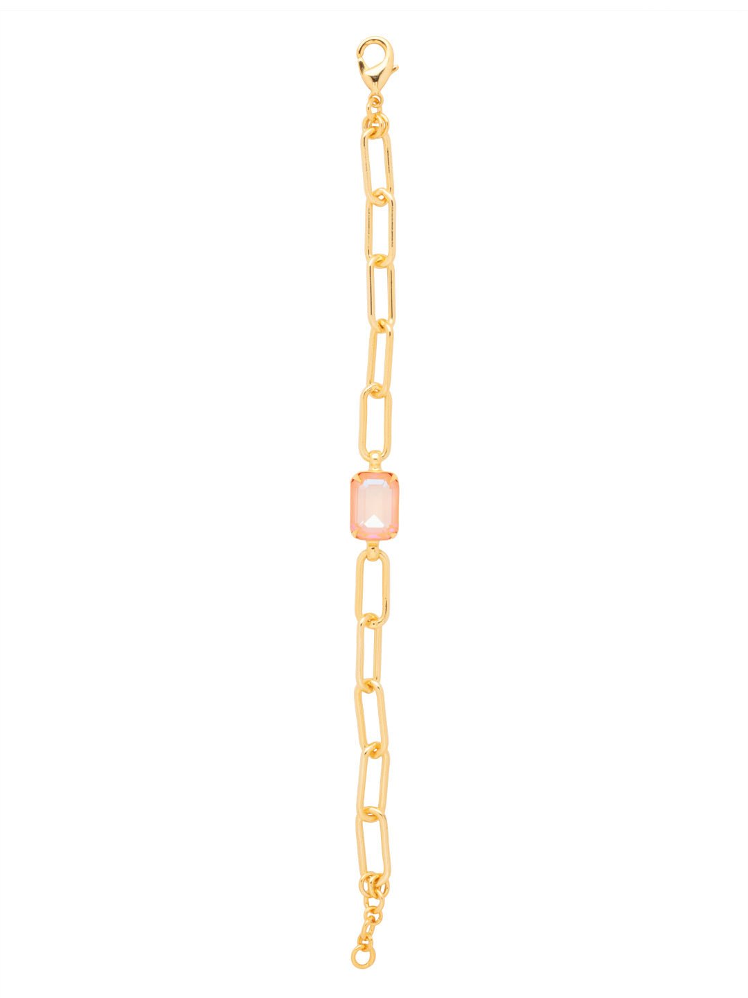 Sorrelli Nia Gold Tennis Bracelet | Peach Delite - Juli's Wearable Art