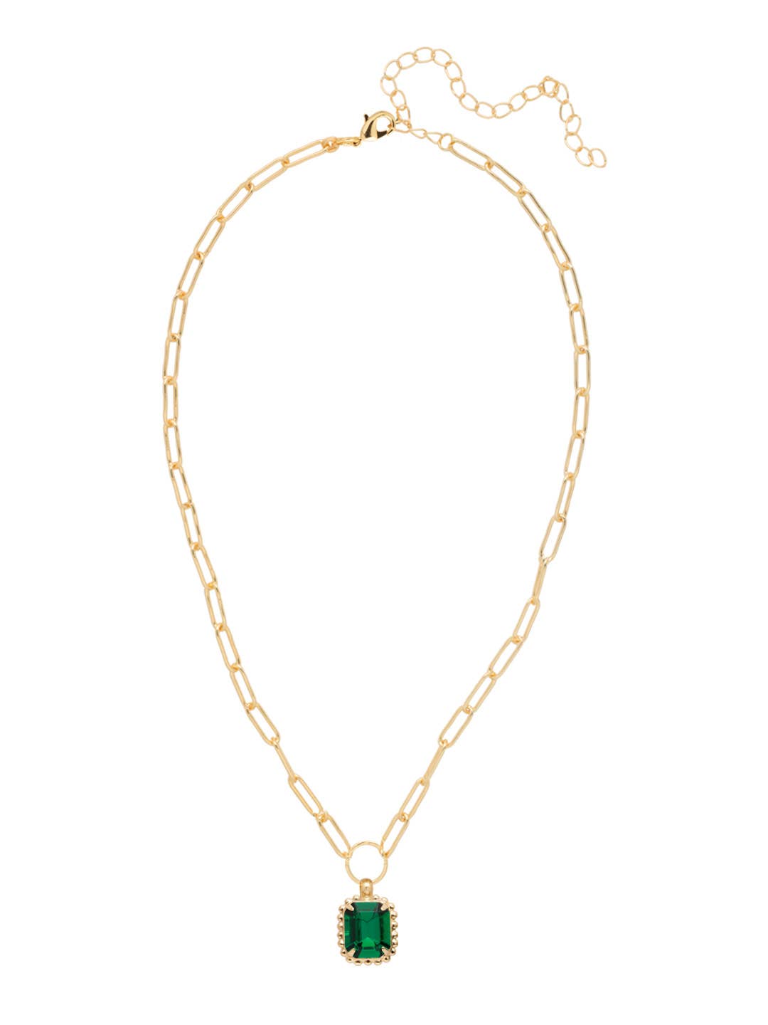 Sorrelli Octavia Scalloped Pendant Necklace – Emerald Collection - Juli's Wearable Art