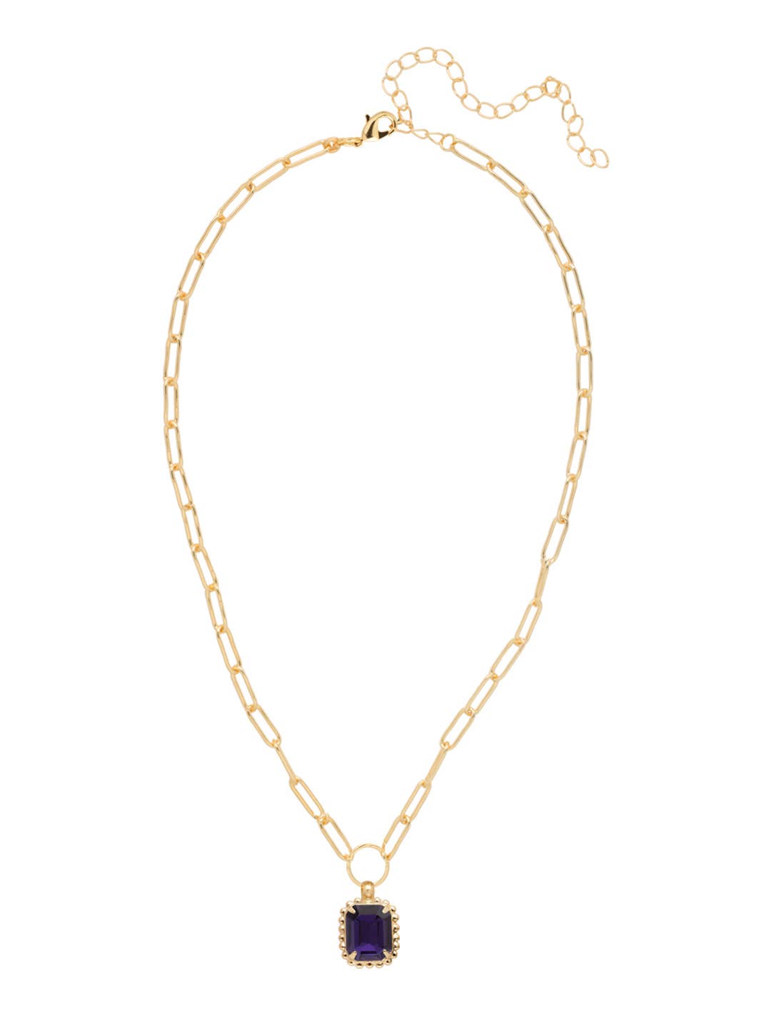 Sorrelli Octavia Scalloped Pendant Necklace – Purple Velvet Collection - Juli's Wearable Art