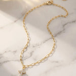 Sorrelli Petite Cross Pendant Necklace | Gold Crystal - Juli's Wearable Art