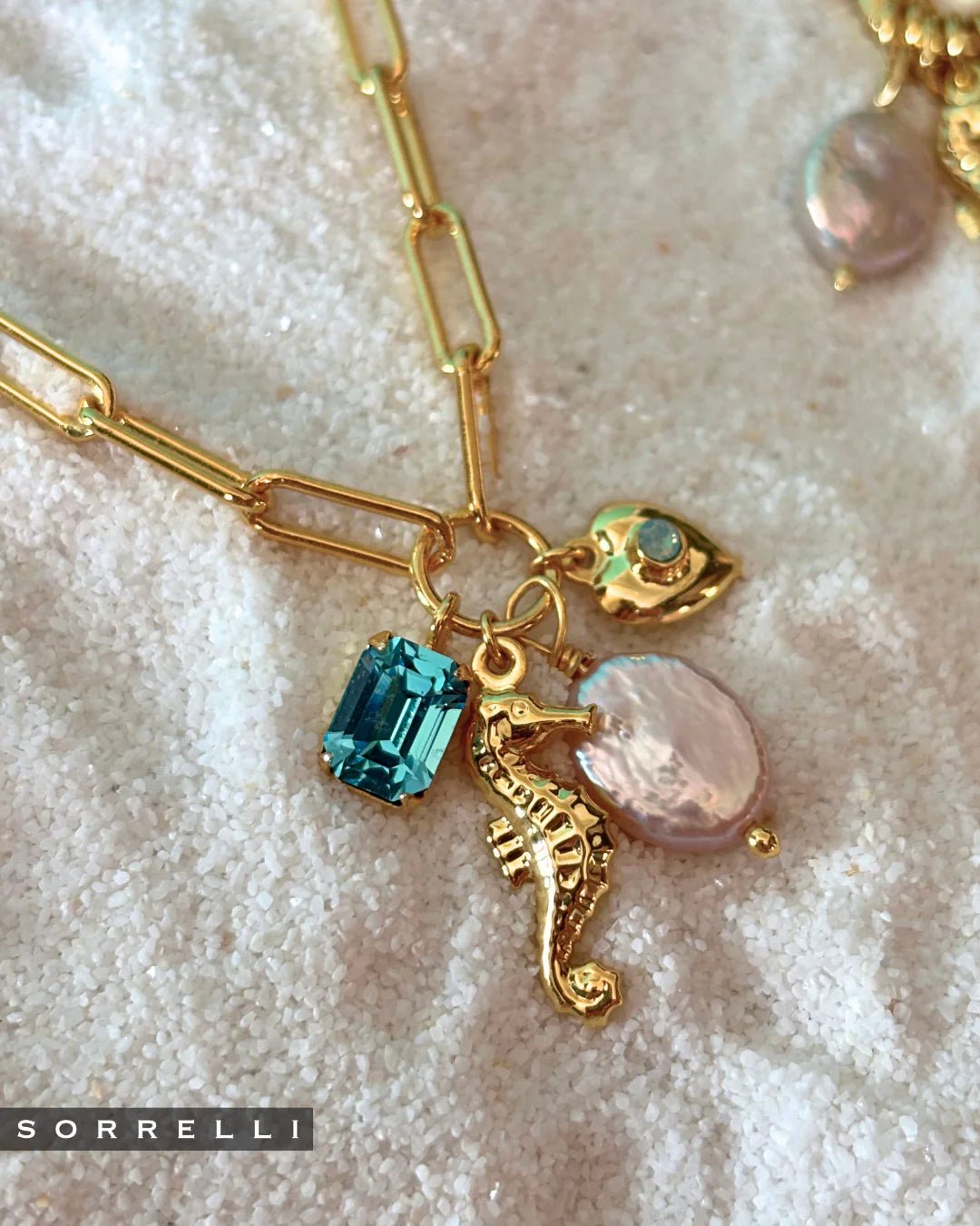 Sorrelli Seahorse Charm Pendant Necklace | Coastal Dreams - Juli's Wearable Art