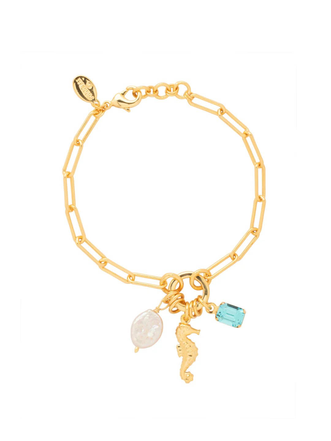 Sorrelli Seahorse Charm Tennis Bracelet | Coastal Dreams - Juli's Wearable Art