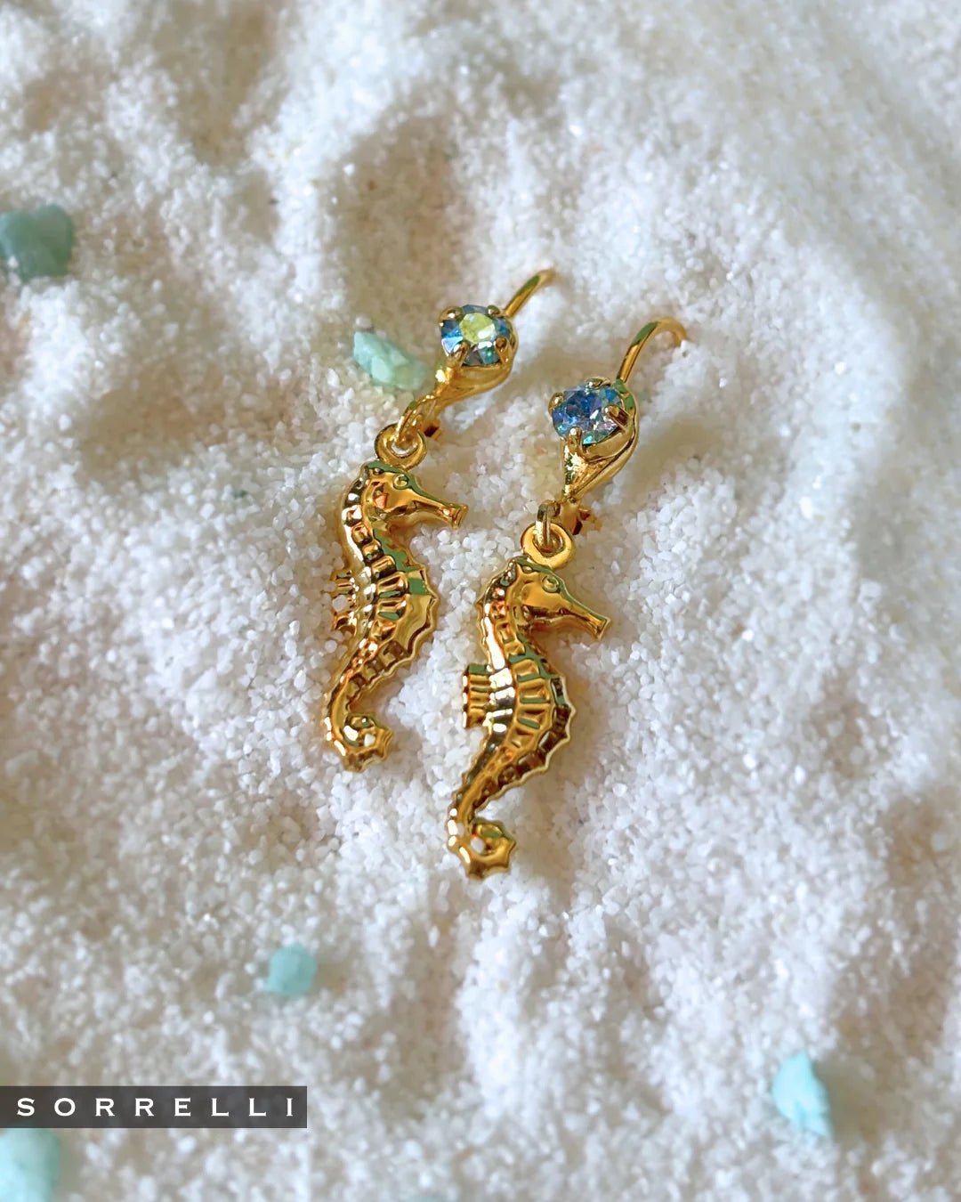 Sorrelli Seahorse Studded Dangle Earrings | Coastal Dreams - Juli's Wearable Art