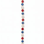 Sorrelli Sienna Tennis Bracelet | Stars & Stripes | Gold - Juli's Wearable Art