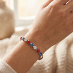 Sorrelli Sienna Tennis Bracelet | Stars & Stripes | Silver - Juli's Wearable Art