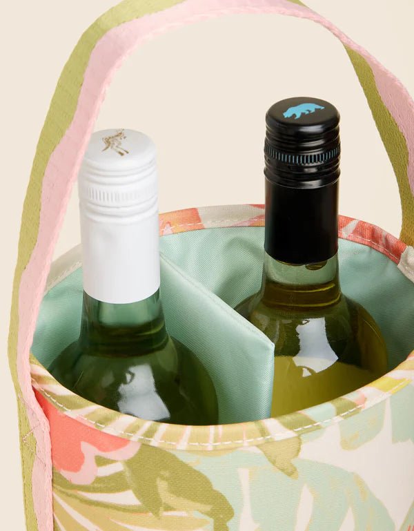 Spartina Double Wine Caddy| Castillo Tropical - Juli's Wearable Art