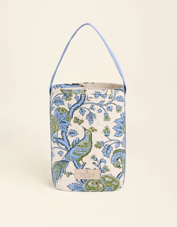 Spartina Double Wine Caddy | Japonica Bird | Green - Juli's Wearable Art