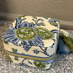 Spartina Jewelry Mirror Travel Case | Japonica Bird | Green - Juli's Wearable Art