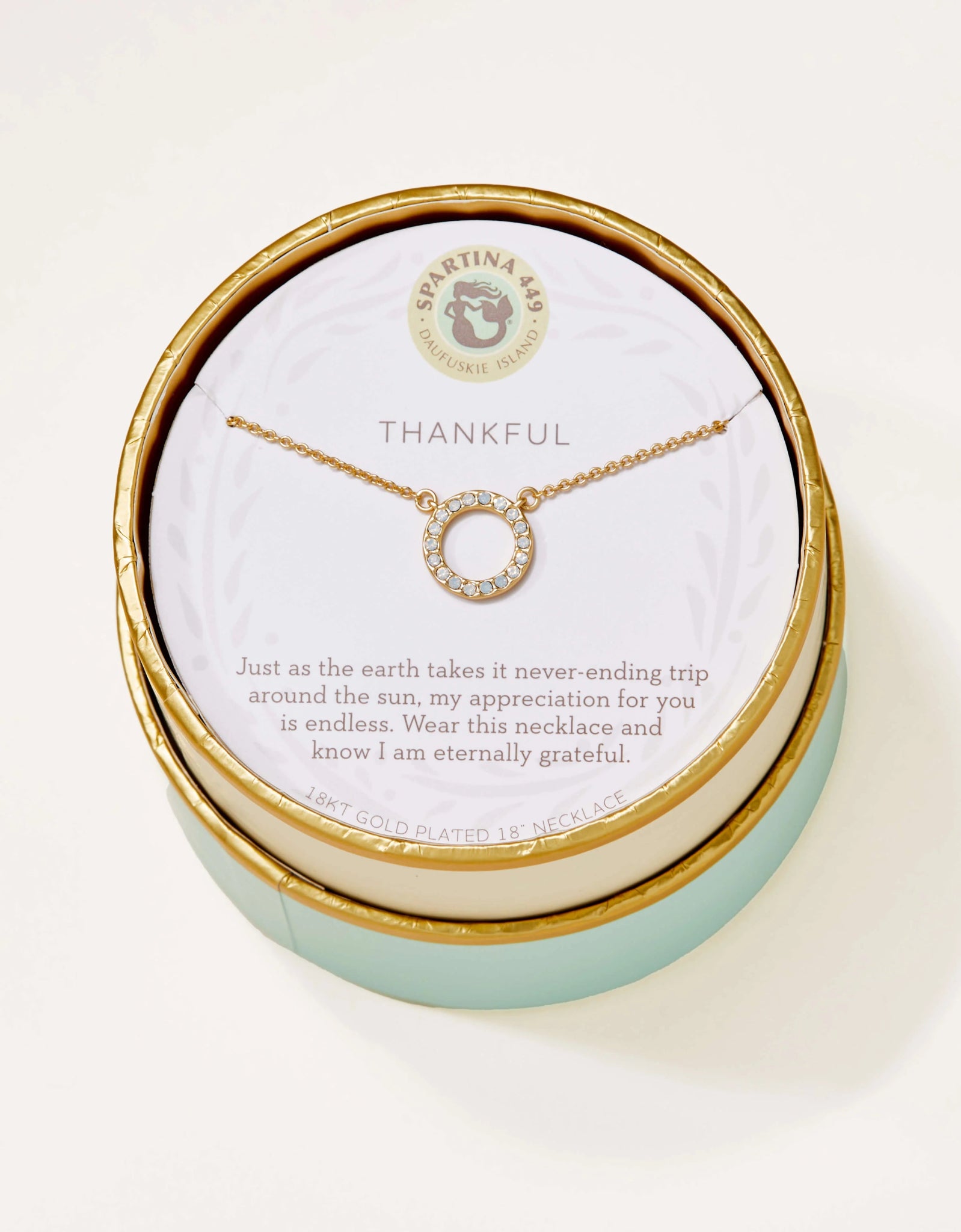 Spartina Necklace 18" Thankful/Ring - Juli's Wearable Art