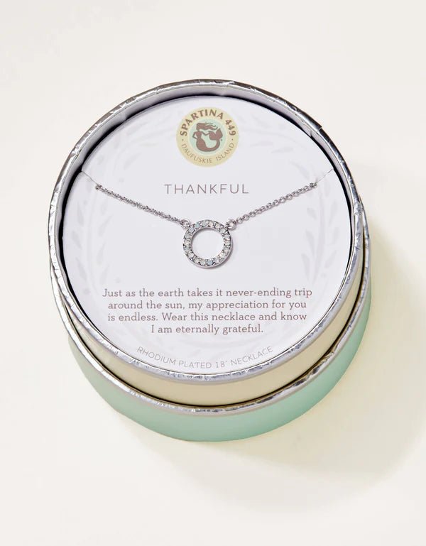 Spartina Necklace 18" Thankful/Ring - Juli's Wearable Art