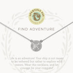 Spartina Sea La Vie Adventure Compass Necklace | Silver - Juli's Wearable Art