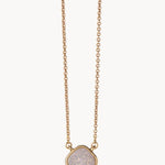 Spartina Sea La Vie Breathe Cream Druzy Necklace | Gold - Juli's Wearable Art