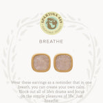 Spartina Sea La Vie Breathe Cream Druzy Stud Earrings - Juli's Wearable Art