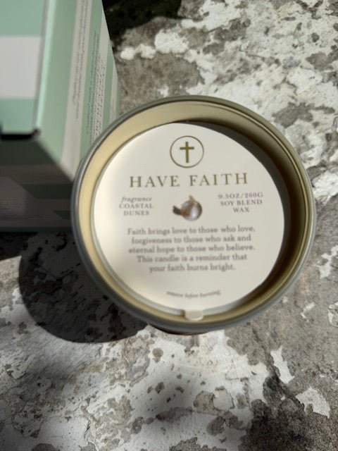 Spartina Sea La Vie Candle - Have Faith - Juli's Wearable Art
