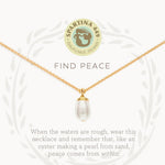 Spartina Sea La Vie Find Peace Pearl Necklace | Gold - Juli's Wearable Art