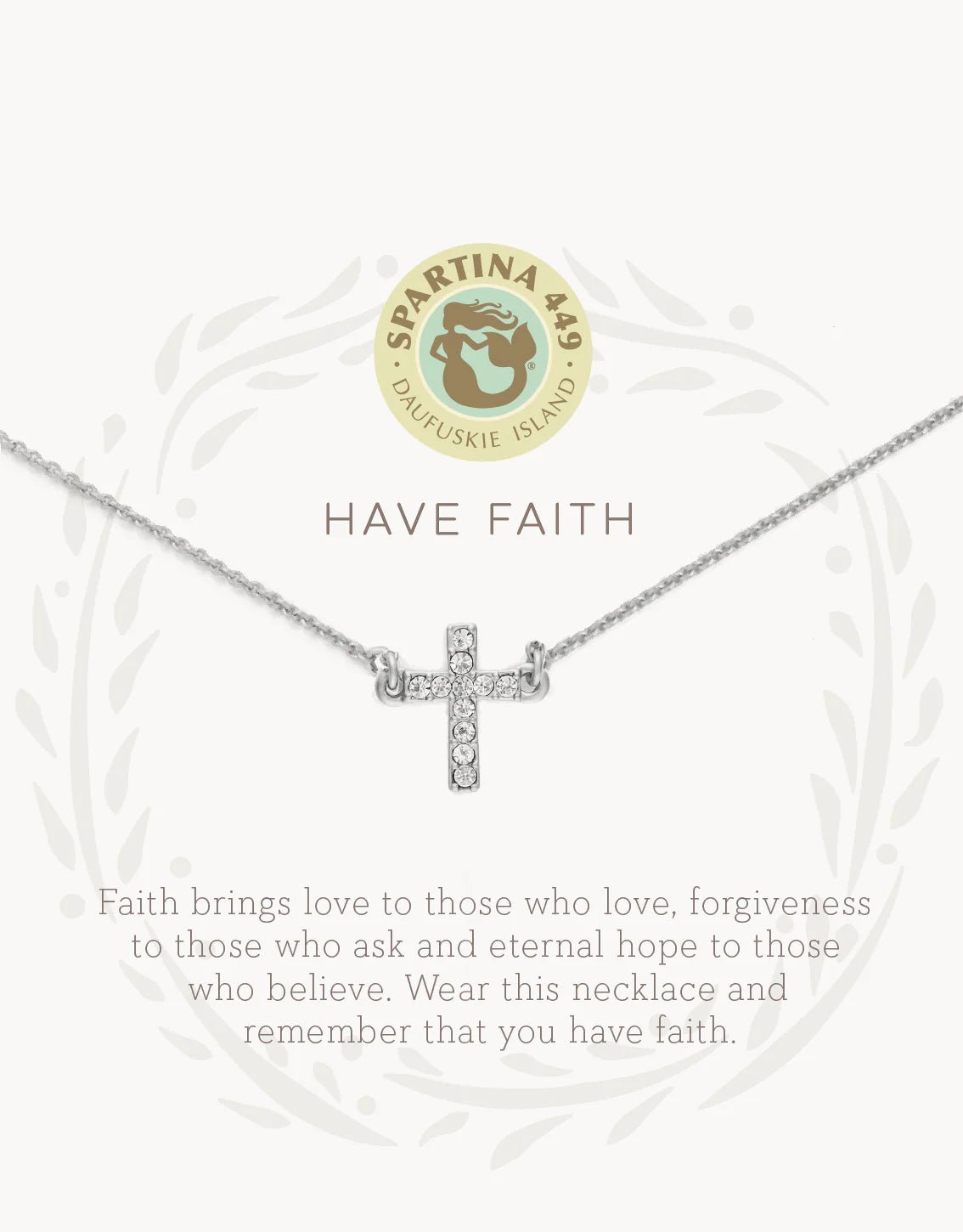 Spartina Sea La Vie Have Faith Cross Necklace