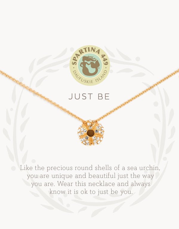 Spartina Sea La Vie Just Be Sea Urchin Necklace | Gold - Juli's Wearable Art