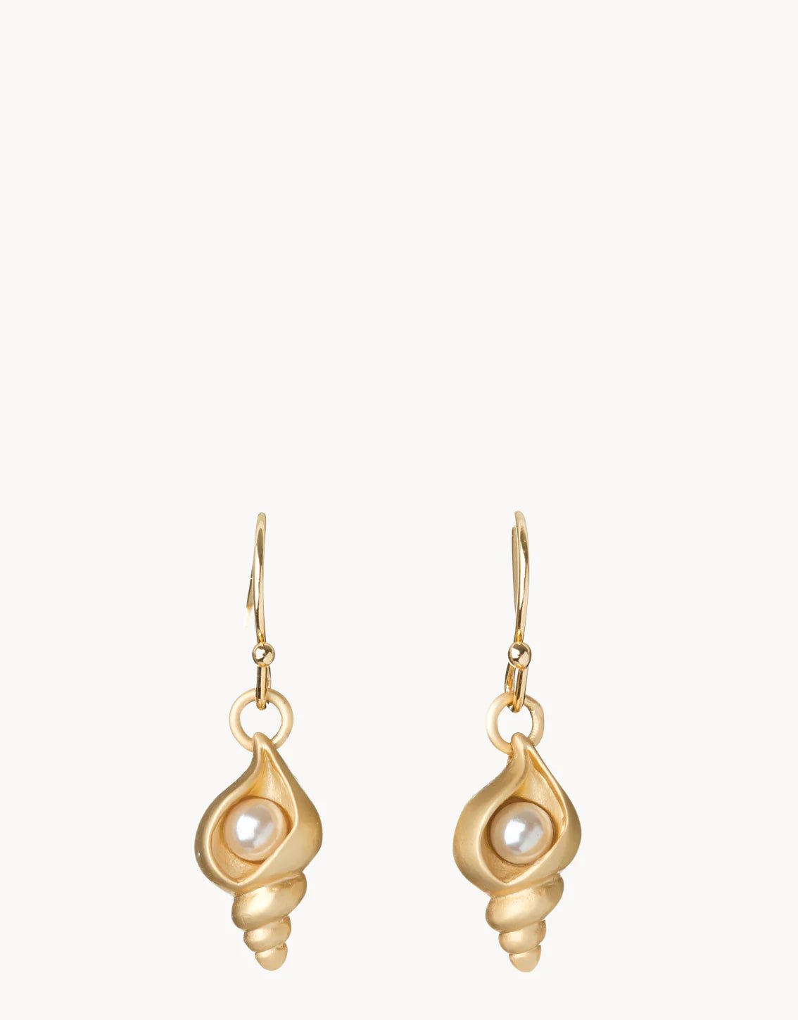 Spartina Sea La Vie Listen Shell Drop Earrings | Gold - Juli's Wearable Art