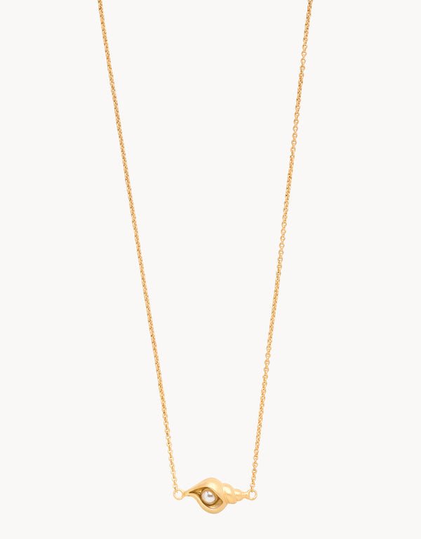 Spartina Sea La Vie Listen Shell Necklace | Gold - Juli's Wearable Art