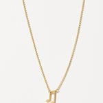 Spartina Sea La Vie Music Lover Musical Note Necklace | Gold - Juli's Wearable Art