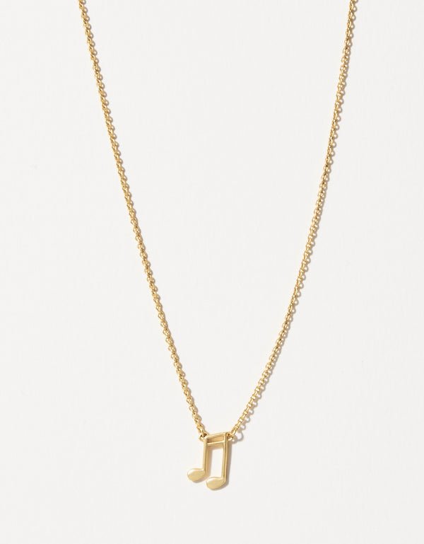 Spartina Sea La Vie Music Lover Musical Note Necklace | Gold - Juli's Wearable Art