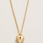 Spartina Sea La Vie Necklace 18" Best Friends + Heart Key | Gold | Set - Juli's Wearable Art
