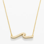 Spartina Sea La Vie Necklace Hope Floats Wave | Gold - Juli's Wearable Art