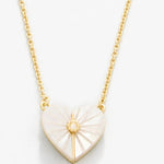 Spartina Sea La Vie Necklace Radiant/Mother - of - Pearl Heart | Gold - Juli's Wearable Art